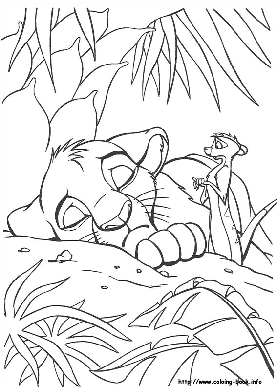 The Lion King coloring picture